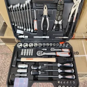 علبة المفاتيح 100 قطعة Caisse a outils CROWN 100Pcs CPHTS-XC100BA