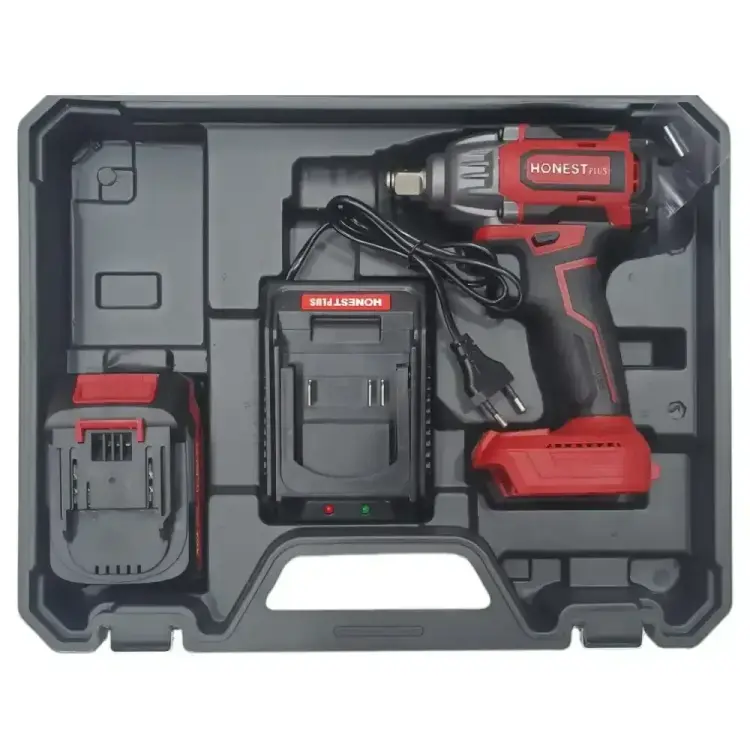 آلة فك البراغي لاسلكية clé à choc Batterie HONESTPLUS 21V YAE6137 + 39PCS - الصورة 3