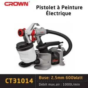 مسدس طلاء كهربائي Pistolet À Peinture Électrique600w CROWN CT31014