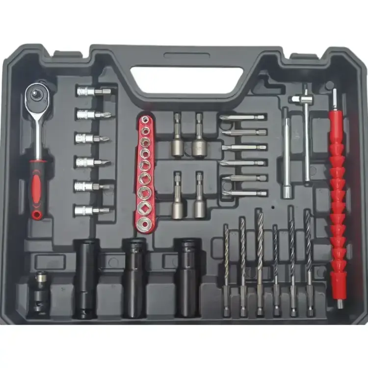 آلة فك البراغي لاسلكية clé à choc Batterie HONESTPLUS 21V YAE6137 + 39PCS - الصورة 2