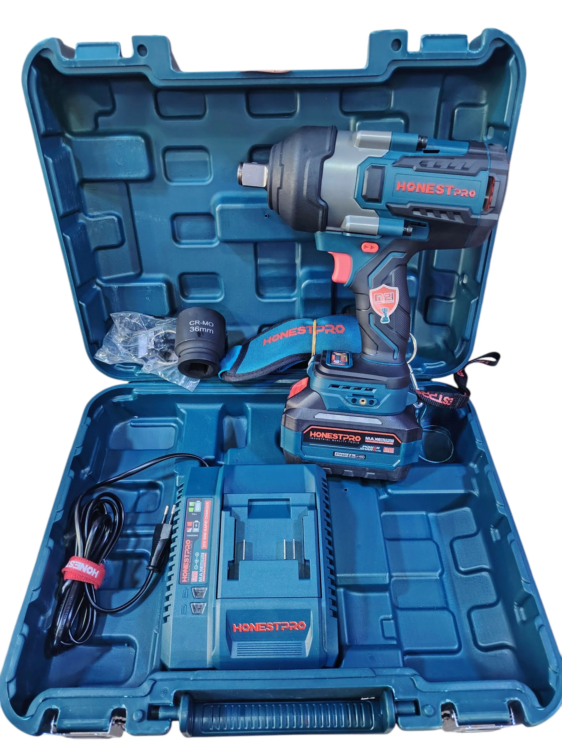 آلة فك البراغي لاسلكية clé à choc Batterie HONESTPRO 21V YAE6117