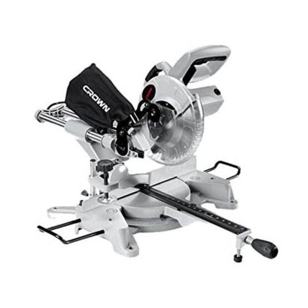 الة التقطيع بالانزلاق Scie a table glissière2000W 255mm CROWN CT15109 - الصورة 2