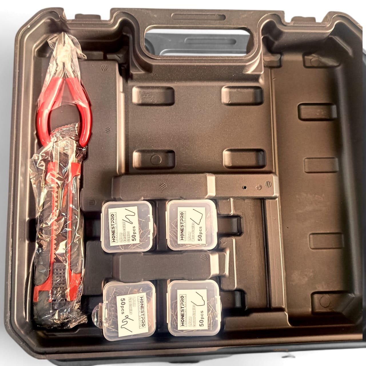 Pistolet à Agrafes Chaudes Sans-fil (Soudeuse Plastique) – Kit Complet 202 pièces YAE2672 - الصورة 5